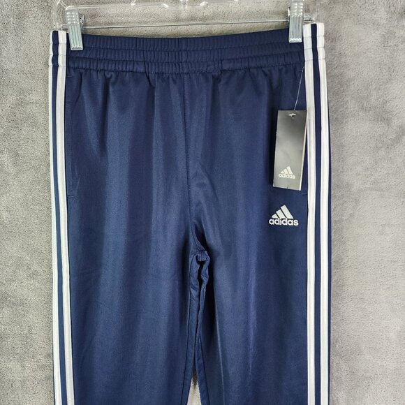 Boys Navy Blue Adidas Regular Fit Track Pants Size L (14/16) - Picture 4 of 15